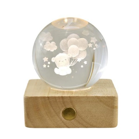 LAMPADA GLOBO ORSETTO PC. GIFTBOX 6X6X8